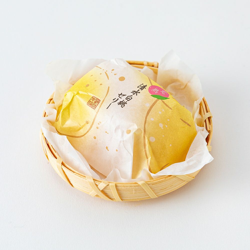 ≪ポイント２倍≫大久保白桃（桃ゼリー） 5個入