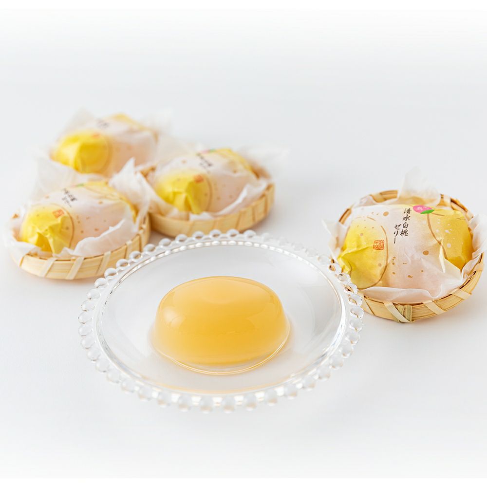 ≪ポイント２倍≫大久保白桃（桃ゼリー） 5個入