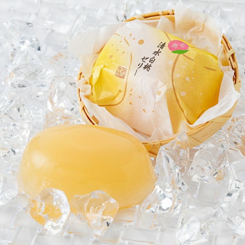 ≪ポイント２倍≫大久保白桃（桃ゼリー） ８個入