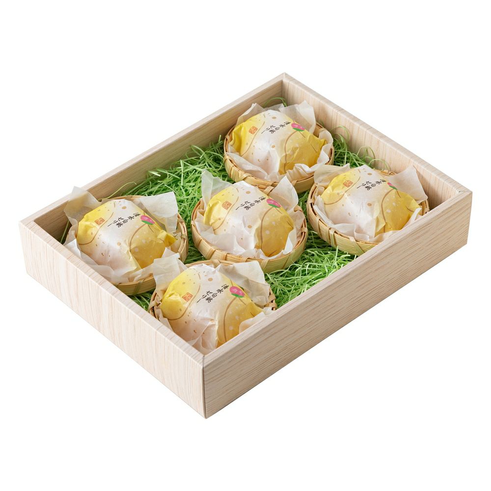 【ポイント２倍商品】お中元・夏ギフト大久保白桃（桃ゼリー） 5個入