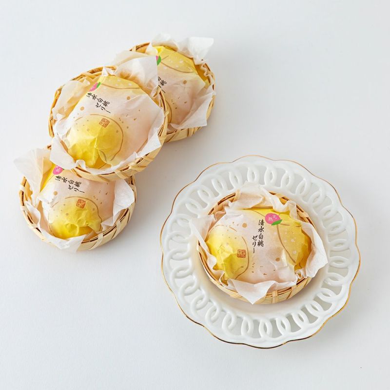 【ポイント２倍商品】お中元・夏ギフト大久保白桃（桃ゼリー） 5個入